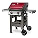 Weber 44030001 Spirit II E-210 2-Burner Liquid Propane Grill, Red
