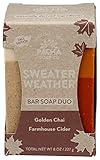 PACHA SOAP Sweater Weather Bar Soap 2 Pack, 8 OZ