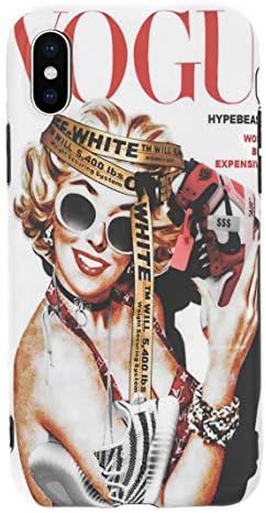 for The Culture Artwork - Flexible Plastic Protective Case/Cover/Skin/Bumper for iPhone (Marilyn, iPhone 7+/8+)