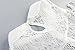 Joyci Women's Embroidery Lace Flower Fake Collar Shirt Collar White