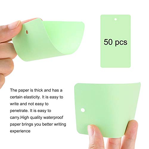 200 Pieces 3.5 x 2.2 Inches Multicolor Kraft Paper Binder Ring with Portable Pen Easy Flip Flash Card Study Cards Note Cards Memo Cards DIY Greeting Cards