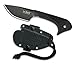 Outdoor Edge Le Duck Tactical Survival Fixed Blade Knife, 8Cr14 Stainless Steel Blade, Non-Slip TRP Handle, Multi-Carry Rotating Molle Sheath System