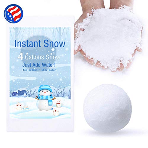 Bigib Make 4 Gallons Fake Instant Snow Powder for Slime Supplies Cloud Slime Charms (4 Gallons)