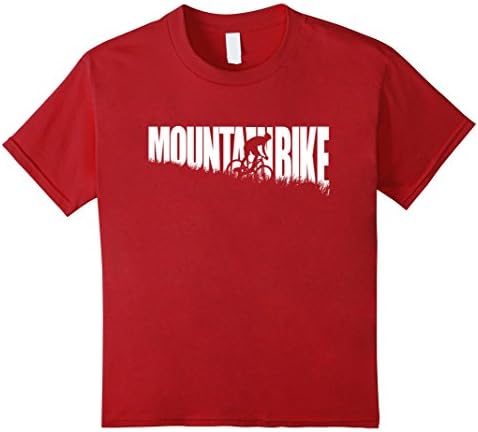 Kids Funny Downhill Freeride Mountain Bike Enduro MTB T Shirt 10 Cranberry