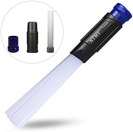 Dust Brush Cleaner, NTMY Dust Dirt Remover Vacuum Attachment Cleaning Tools with 1.25''/1.37'' (32/35mm) Inner Diameter Interface Hose, Strong Suction