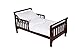 American Baby Company Minky Dot Chenille 4-piece Toddler Bedding Set, White