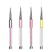 Ahier 4PCS Eyeliner Brushes, Eyeliner Design Makeup Brush Pen, Eyeliner Dotting Painting Drawing Brushes Pen 5/9/11/20mm