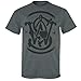 Smith & Wesson Men's Dissolved Logo T-Shirt (Charcoal - M)