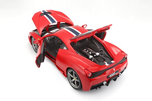 Bburago 1:18 Scale Ferrari Race and Play 458 Speciale Diecast Vehicle (Colors May Vary) - Thumbnail 4