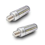 ELIVERN 25W Super Bright LED Corn Bulb, Better Than 200W Incandescent Bulb, E26 E27 2000lm 6500K Daylight for Home, Garage, Factory (2 Pack)