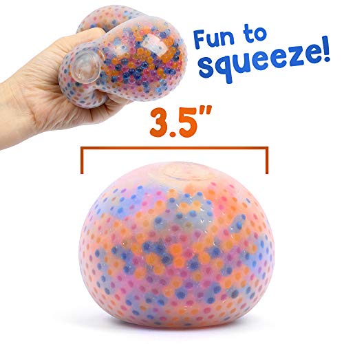 6 Balles Anti-stress En Sable Gluant - Texture à Billes Sous Vide, Sensorielle, Pour Enfants Et Adultes