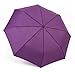 BESTFUN Travel Umbrella - Sun&Rain Compact Umbrella for Men Women and Kids, Windproof Automatic Lightweight Unbreakable Umbrellas (Purple)