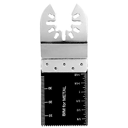 50 Pack Professional Bi-Metal Oscillating Saw Blades Nail/Metal/Wood Universal Multitool Quick Release Blade Fits Dewalt, Porter Cable,Rockwell,Makita,Black & Decker,Bosch Craftsman (50 pcs Bi-metal)
