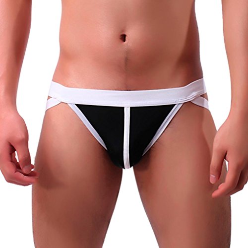 image for WuyiMC Underpants, Men's Hot Sexy Jockstrap Underwear Boxer Brief Holl