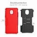 Yiakeng Galaxy J7 Refine Case - Shockproof Protective with Kickstand for Samsung J737V, J737T (Red)