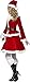 Cuteshower Sexy Christmas Costume Outfit Dress Santa Claus Women Cosplay Clothing Medium Red