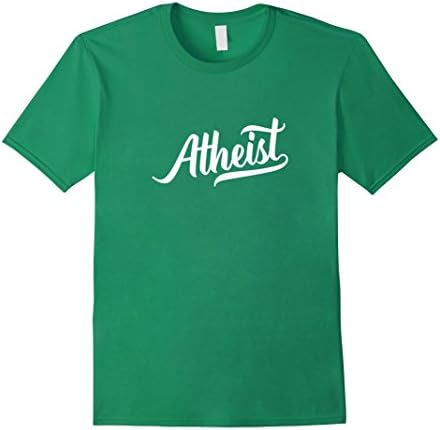 Mens Atheist Swoosh Vintage Retro Anti Religion Agnostic T-Shirt 2XL Kelly Green