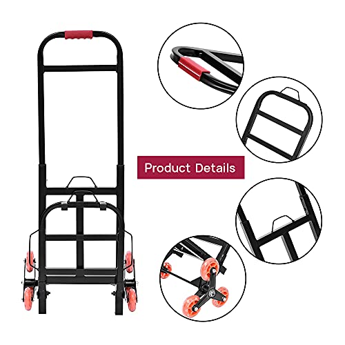 330LBS Capacity Stair Climbing Cart, Heavy Duty Stair Climbing Cart