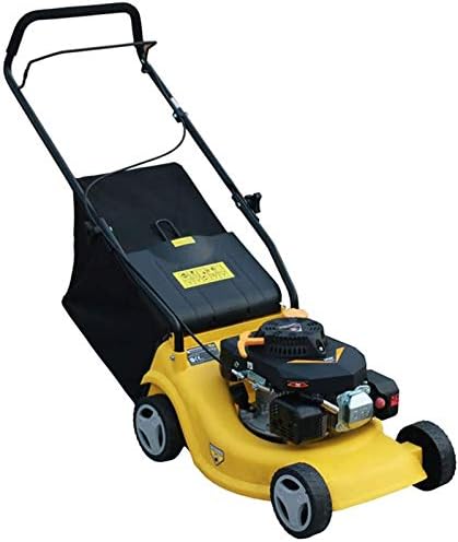 ガソリン芝生芝刈り機 芝生プッシャー 小型家庭用芝生芝刈り機 信憑 16インチ 16lnch 簡単に始動できます 40cmの切断幅をークエンジンは Yellow