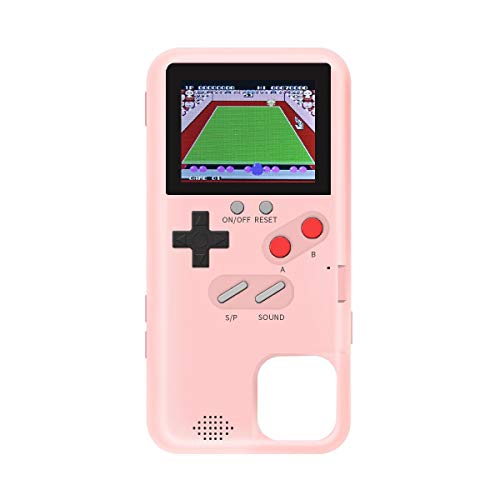 Teepao Gameboy Case for iPhone, Retro 3D Phone Case Game Console with 36 Classic Game, Full Color Display Shockproof Video Game Cover Case, Playable Gameboy Case for iPhone 11, Pink - Thumbnail 5