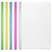 Bilipala Plastic Clear Sliding Bar File Folders Report Covers of A4 Size Paper, Resume Portfolio, 5 Counts