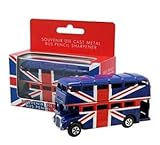 Die Cast Metal London Bus Union Jack Pencil Sharpener Die Cast Metal London Bus Union Jack Pencil Sharpener