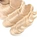 UNice 10A Ombre Blonde Body Wave Human Hair 1 Bundle 12 inch, Brazilian Remy Hiar Two Tone Dark Roots 613 Honey Blonde Wavy Weave 1B613 Color