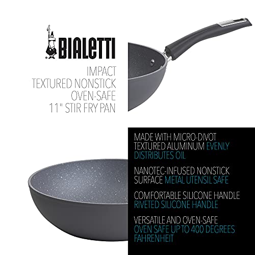 Bialetti Impact, 11 in. Stir Fry Pan, Gray Pricepulse