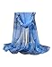 Zacoo Women's Long Soft Wrap Floral Shawl Chiffon Scarf