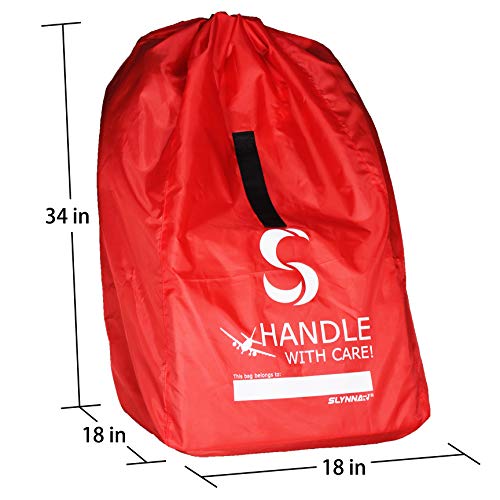 Slynnar Car Seat Travel Bag for Airplane Gate Check Bag Fits