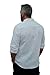 Short Fin Long Sleeve Linen Shirt (White, Size X Large, L8060)