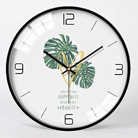 Amazon モダンな静かな壁掛け時計の金属時計リビングルームの寝室時計壁掛け時計家の装飾壁時計のアイデアの歌 Color Style 14 Sheet Size 10 Inch 置き時計 掛け時計 オンライン通販