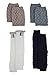 Blulu Women Knit Leg Warmers Boot Socks Toppers Crochet Cuffs with Button and Lace, 4 Pair