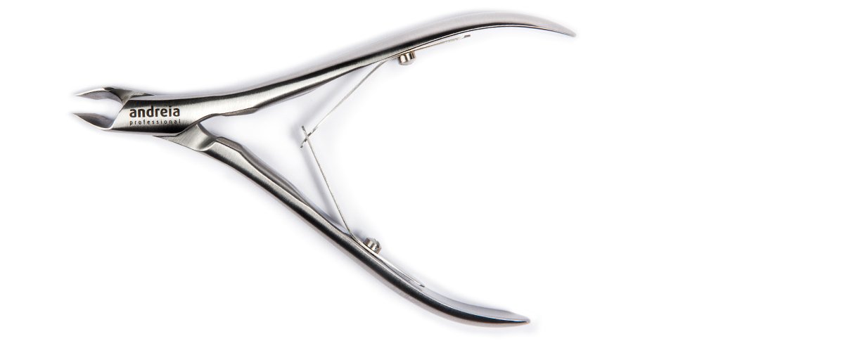 Andreia Professional Nails Cuticle Nipper - Stainless Steel 4 mm - Nail Clippers to Remove Dead Skin - Durable Nail Care Pedicure Manicure Tools with Sharp and Smooth Cut