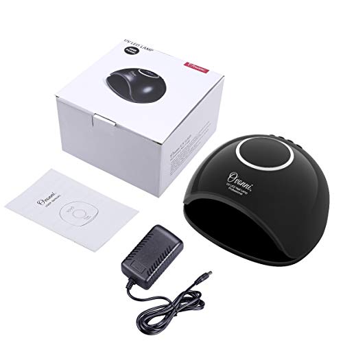 48W UV LED Nail Dryer Curing Lamp for Gel Polish, Ovonni Nail Light with 10s/30s/60s/99s Timer Setting, LCD and Sensor Display for Professional Nail Art (Black) - Thumbnail 6