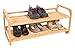BIRDROCK HOME 2-Tier Bamboo Shoe Rack | Environmentally Friendly | Fits 6-8 Shoes