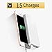 JEMMA 50000M Power Bank Ultra Slim External Battery with 2 USB Ports Portable Charger Pack for iPhoneX 8 7 6s 6 Plus, iPad, Samsung Galaxy and More 20000mah - white