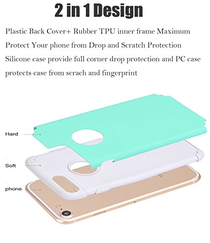 iPhone 7 Plus Case,iPhone 8 Plus Case,CaseHQ Extreme Heavy Duty Protective soft rubber TPU PC Bumper Case Anti-Scratch Shockproof Rugged Protection Cover for apple iPhone 7/8 Plus phone Black