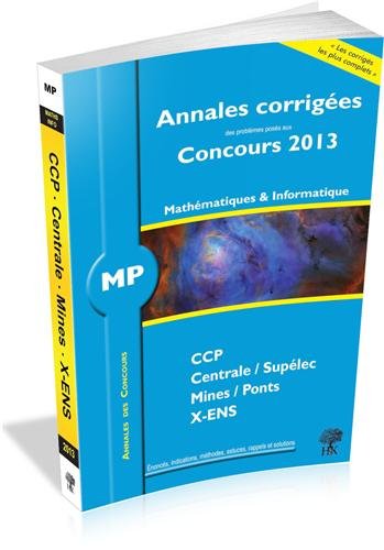 MP mathématiques et informatique 2013