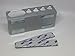 Dry Erase Whiteboard Marker and Eraser Holder Tray and Organizer - Magnetic & Options - Brushed Aluminum Metal