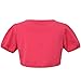 Jxstar Little Girls Shrug Cropped Button Front Bolero Short Cap Sleeve Top