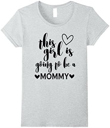 Women's This Girl is Going to be a Mommy Tshirt for Pregnant Moms Medium Heather Grey