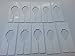 20 Blank Rectangular Size Dividers for Retail Clothing Rack