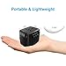 Travel Adapter, 2400W International Power Adapter, Universal 1 Smart Type-C & 3 USB All in One Power Plug Adapter for High Power Appliances for UK, EU, AU, US, Over 200 Countries, Black