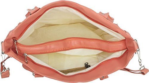 jspm women's handbag and wallet clutch special (combo offer) (peach)