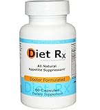 Diet Rx - An All Natural Herbal Diet Supplement - for Natural Appetite Suppressant and Control Specially Formulated w/ Green Tea Extract, Hoodia, Ginger Root, Banaba, Choline Bitartrate, Bitter Melon Extract, Fenugreek Seed Extract, Guggul Herb, and 15 Other Natural Herbs that Work for Women and Men, 60 Capsules - Formulated by Dr. Ray Sahelian, M.D