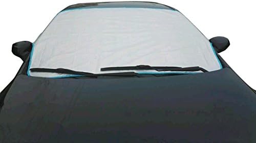 Car Snow Cover, JINNUO 3 Layers All Weather Waterproof Fold-able Breathable Universal for Sedan Suv (Silver)