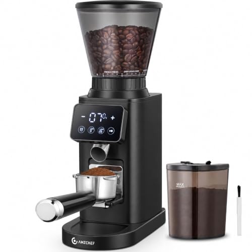 AMZCHEF Burr Coffee Grinder