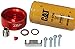 CAT Fuel Filter Adapter Conversion Kit for 2001-2016' Chevy/GMC Duramax Includes Bonus Billet Bleeder by FGT Motorsport
