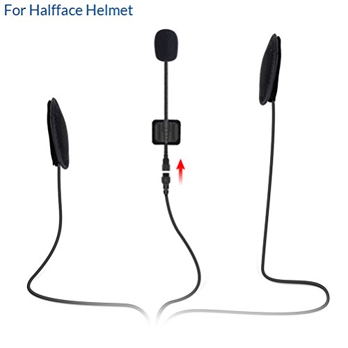 LEXIN h3 Detachable Microphone for Helmet Intercom Headset Stereo, for Bluetooth Intercom LX-B4FM - Thumbnail 4